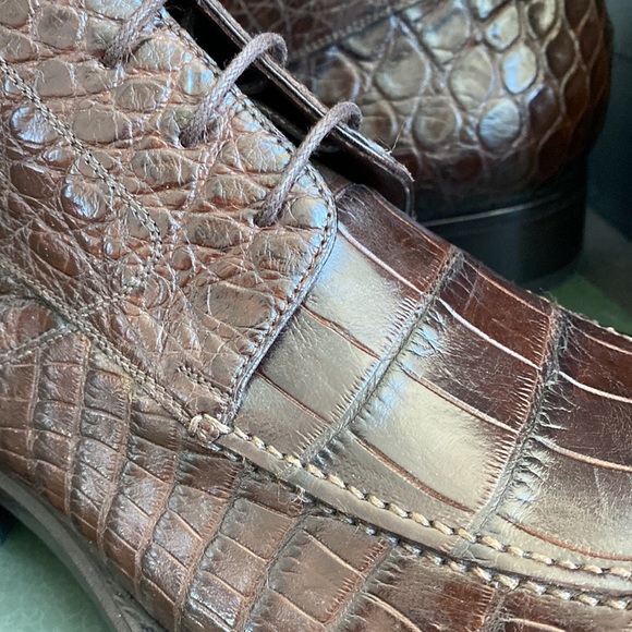 Caporicci genuine alligator boot size 8 dark brown - Picture 9 of 14